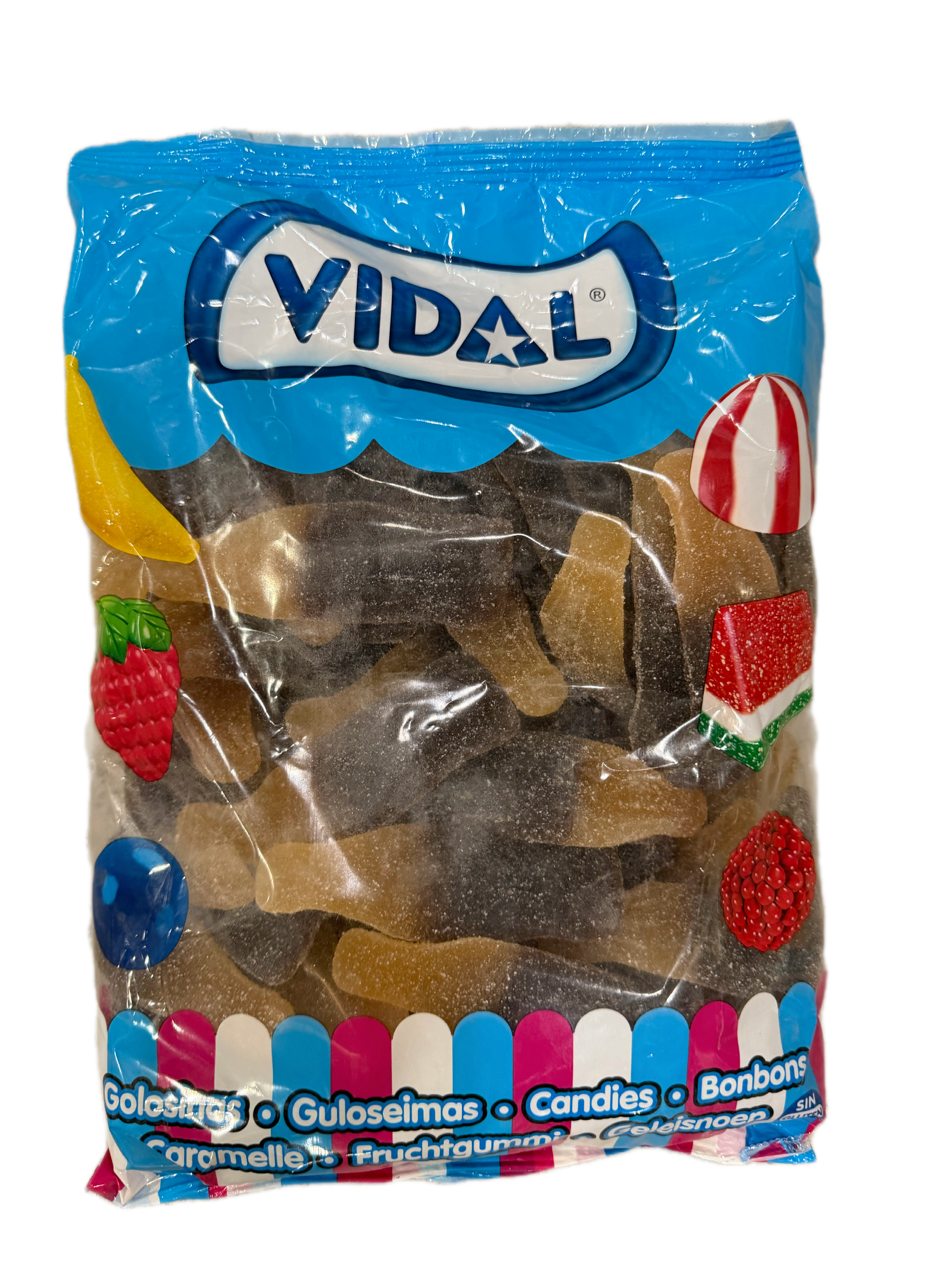 Vidal Cukrozott kólaüveg gumicukor